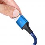 Cablu pentru incarcare si transfer de date Baseus Rapid 3 in 1, USB - USB Type-C/Lightning/Micro-USB, 3.5A, 1.2m, Albastru 11 - lerato.ro