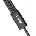 Cablu pentru incarcare si transfer de date Baseus Rapid 3 in 1, USB Type-C/Lightning/Micro-USB, 3A, 1.2m, Negru 5 - lerato.ro