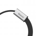 Cablu pentru incarcare si transfer de date Baseus Rapid 3 in 1, 2x USB Type-C/Lightning/Micro-USB, 3A, 1.2m, Negru/Argintiu