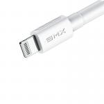 Cablu pentru incarcare si transfer de date Baseus BMX Mini White, USB Type-C/Lightning, certificare MFi, Quick Charge 18W, 1.2m, Alb