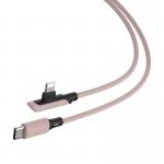 Cablu pentru incarcare si transfer de date Baseus Colourful Elbow, USB Type-C/Lightning, 18W, 1.2m, Roz 6 - lerato.ro