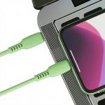 Cablu pentru incarcare si transfer de date Baseus Colourful, USB Type-C/Lightning, 18W, 1.2m, Verde 8 - lerato.ro