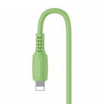 Cablu pentru incarcare si transfer de date Baseus Colourful, USB Type-C/Lightning, 18W, 1.2m, Verde