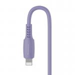 Cablu pentru incarcare si transfer de date Baseus Colourful, USB Type-C/Lightning, 18W, 1.2m, Mov 6 - lerato.ro