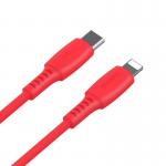 Cablu pentru incarcare si transfer de date Baseus Colourful, USB Type-C/Lightning, 18W, 1.2m, Rosu 5 - lerato.ro