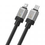 Cablu pentru incarcare si transfer de date Baseus CoolPlay, USB Type-C/Lightning, 20W, 2.4A, 1m, Negru
