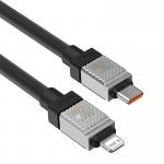 Cablu pentru incarcare si transfer de date Baseus CoolPlay, USB Type-C/Lightning, 20W, 2.4A, 1m, Negru 5 - lerato.ro