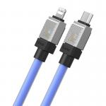 Cablu pentru incarcare si transfer de date Baseus CoolPlay, USB Type-C/Lightning, 20W, 2.4A, 1m, Mov 5 - lerato.ro