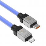 Cablu pentru incarcare si transfer de date Baseus CoolPlay, USB Type-C/Lightning, 20W, 2.4A, 1m, Mov 7 - lerato.ro