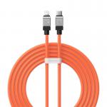 Cablu pentru incarcare si transfer de date Baseus CoolPlay, USB Type-C/Lightning, 20W, 2.4A, 2m, Portocaliu 2 - lerato.ro