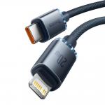 Cablu pentru incarcare si transfer de date Baseus Crystal Shine, USB Type-C/Lightning, 20W, 2m, Negru 6 - lerato.ro