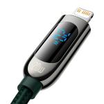 Cablu pentru incarcare si transfer de date Baseus Display, USB Type-C/Lightning, Power Delivery 20W, 2m, Verde