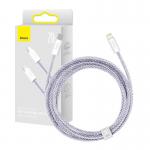 Cablu pentru incarcare si transfer de date Baseus Dynamic 2, USB Type-C/Lightning, 20W, 2m, Mov 4 - lerato.ro