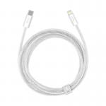 Cablu pentru incarcare si transfer de date Baseus Dynamic, USB Type-C/Lightning, 20W, 2m, Alb