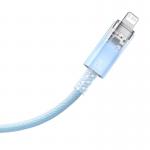 Cablu pentru incarcare si transfer de date Baseus Explorer, USB Type-C/Lightning, 20W, 2.4A, 1m, Albastru 6 - lerato.ro