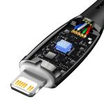 Cablu pentru incarcare si transfer de date Baseus Glimmer, USB Type-C/Lightning, PD 20W, 1m, Negru 3 - lerato.ro