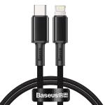 Cablu pentru incarcare si transfer de date Baseus High Density, USB Type-C/Lightning, Power Delivery 20W, 1m, Negru 2 - lerato.ro