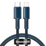Cablu pentru incarcare si transfer de date Baseus High Density, USB Type-C/Lightning, Power Delivery 20W, 1m, Albastru 2 - lerato.ro