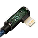 Cablu pentru incarcare si transfer de date Baseus Legend Elbow, USB Type-C/Lightning, 20W, 1m, Albastru 8 - lerato.ro
