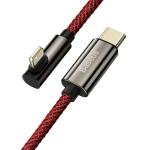 Cablu pentru incarcare si transfer de date Baseus Legend Elbow, USB Type-C/Lightning, 20W, 1m, Rosu