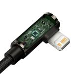 Cablu pentru incarcare si transfer de date Baseus Legend Elbow, USB Type-C/Lightning, 20W, 2m, Negru 4 - lerato.ro