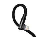 Cablu pentru incarcare si transfer de date Baseus MVP 2 Elbow, USB Type-C/Lightning, Quick Charge 20W, 1m, Negru 3 - lerato.ro