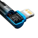 Cablu pentru incarcare si transfer de date Baseus MVP 2 Elbow, USB Type-C/Lightning, Quick Charge 20W, 2m, Albastru 8 - lerato.ro