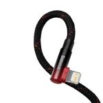Cablu pentru incarcare si transfer de date Baseus MVP 2 Elbow, USB Type-C/Lightning, Quick Charge 20W, 2m, Rosu