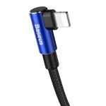 Cablu pentru incarcare si transfer de date Baseus MVP Elbow, USB Type-C/Lightning, Quick Charge 18W, 1m, Albastru 8 - lerato.ro