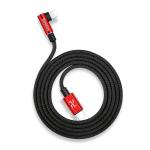 Cablu pentru incarcare si transfer de date Baseus MVP Elbow, USB Type-C/Lightning, Quick Charge 18W, 1m, Rosu 5 - lerato.ro