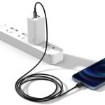 Cablu pentru incarcare si transfer de date Baseus Superior, USB Type-C/Lightning, Power Delivery 20W, 2.4A, 1m, Negru 10 - lerato.ro