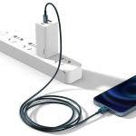 Cablu pentru incarcare si transfer de date Baseus Superior, USB Type-C/Lightning, Power Delivery 20W, 2.4A, 1m, Albastru