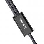 Cablu pentru incarcare si transfer de date Baseus Rapid 2 in 1, USB - Micro-USB/USB Type-C, 3A, 1.2m, Negru 7 - lerato.ro