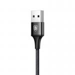 Cablu pentru incarcare si transfer de date Baseus Rapid 2 in 1, USB - Micro-USB/USB Type-C, 3A, 1.2m, Negru