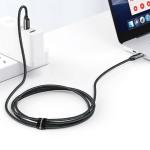 Cablu pentru incarcare si transfer de date Baseus Display, 2x USB Type-C, 100W, 5A, 1m, Negru