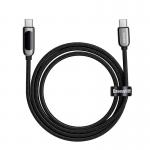 Cablu pentru incarcare si transfer de date Baseus Display, 2x USB Type-C, 100W, 5A, 2m, Negru 5 - lerato.ro