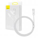 Cablu pentru incarcare si transfer de date Baseus Dynamic, 2x USB Type-C, 100W, 1m, Alb 7 - lerato.ro