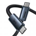 Cablu pentru incarcare si transfer de date Baseus Flash Series, 2x USB Type-C, 100W, 8K, 60Hz, 40Gbps, 1m, Negru 7 - lerato.ro