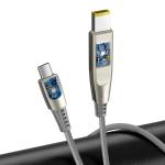 Cablu pentru incarcare si transfer de date Baseus Flash, 2x USB Type-C, adaptor Lenovo, Quick Charge 3.0, 100W, 2m, Gri 9 - lerato.ro