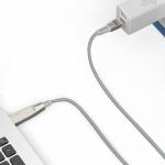 Cablu pentru incarcare si transfer de date Baseus Flash, 2x USB Type-C, adaptor Lenovo, Quick Charge 3.0, 100W, 2m, Gri