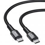 Cablu pentru incarcare si transfer de date Baseus Halo, 2x USB Type-C, LED, Quick Charge 3.0, 3A, 60W, 1m, Negru 8 - lerato.ro