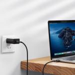 Cablu pentru incarcare si transfer de date Baseus Halo, 2x USB Type-C, LED, Quick Charge 3.0, 3A, 60W, 2m, Negru 7 - lerato.ro