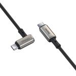 Cablu pentru incarcare si transfer de date Baseus Hammer, 2x USB Type-C, 4K, 100W, 5A, 1.5m, Negru/Gri 5 - lerato.ro