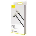 Cablu pentru incarcare si transfer de date Baseus Hammer, 2x USB Type-C, 4K, 100W, 5A, 1.5m, Negru/Gri 5 - lerato.ro
