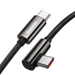 Cablu pentru incarcare si transfer de date Baseus Legend Elbow, 2x USB Type-C, 100W, 2m, Negru 7 - lerato.ro