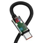 Cablu pentru incarcare si transfer de date Baseus Legend Elbow, 2x USB Type-C, 100W, 2m, Negru 4 - lerato.ro