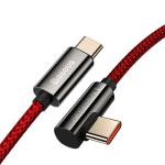 Cablu pentru incarcare si transfer de date Baseus Legend Elbow, 2x USB Type-C, 100W, 2m, Rosu 10 - lerato.ro