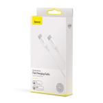 Cablu pentru incarcare si transfer de date Baseus Xiaobai, 2xUSB Type-C, Quick Charge 3.0, 100W, 5A, 1.5m, Alb 4 - lerato.ro