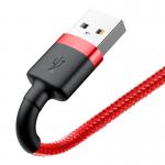 Cablu pentru incarcare si transfer de date Baseus Cafule USB/Lightning 50cm Rosu 6 - lerato.ro