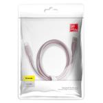 Cablu pentru incarcare si transfer de date Baseus Colourful, USB/Lightning, 2.4A, 1.2m, Roz